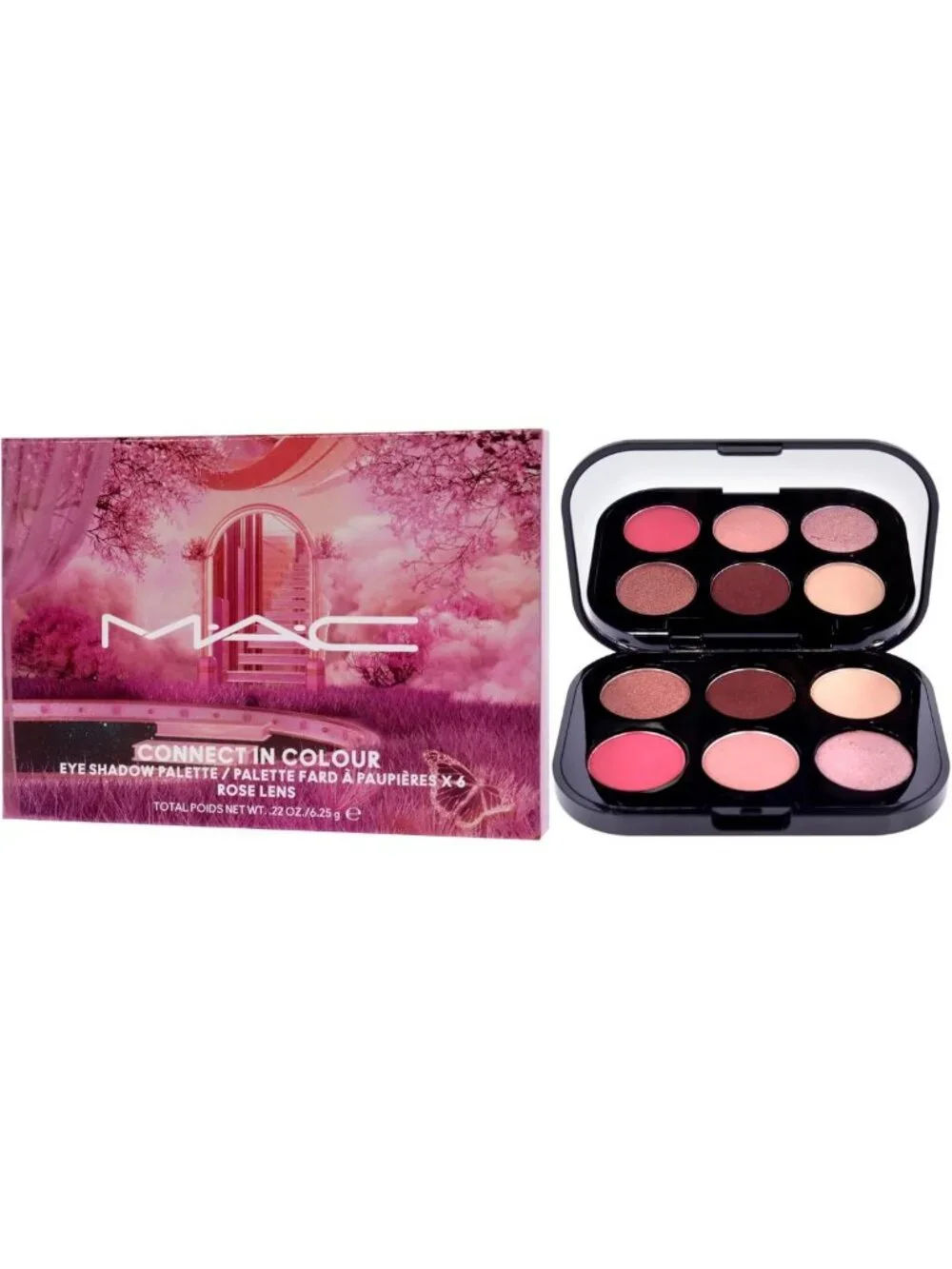 Vibrant Rose Lens Eye Shadow Palette - 12 Shades, Long-Lasting, Perfect for